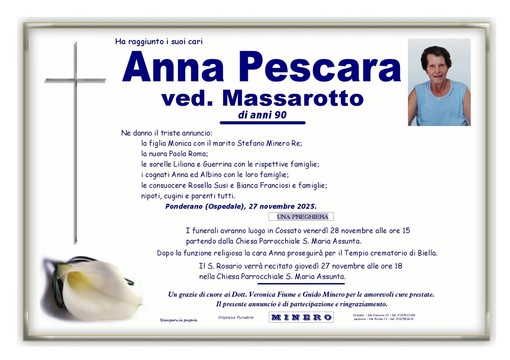Anna Pescara, ved. Massarotto Anna Pescara, ved. Massarotto