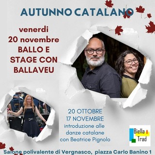 “Autunno Catalano” a Vergnasco: lezioni di danza e una serata con Ballaveu