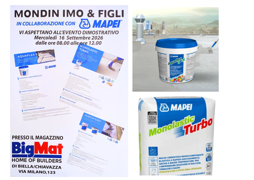 A Chiavazza un evento dimostrativo dedicato ai nuovi sistemi impermeabilizzanti Mapei A Chiavazza un evento dimostrativo dedicato ai nuovi sistemi impermeabilizzanti Mapei