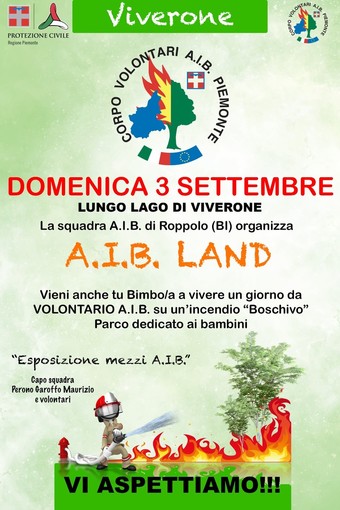 A Viverone “A.I.B. Land”: per vivere un giorno da volontario.