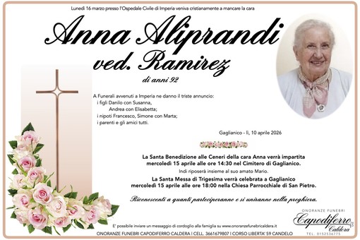 Anna Aliprandi, ved. Ramirez