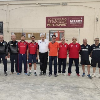 Le 4 semifinaliste a Novara - Foto Federbocce Le 4 semifinaliste a Novara - Foto Federbocce