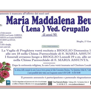 Maria Maddalena Beuto (Lena), ved, Grupallo