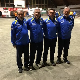 La quadretta di San Secondo del girone B - Foto Federbocce La quadretta di San Secondo del girone B - Foto Federbocce