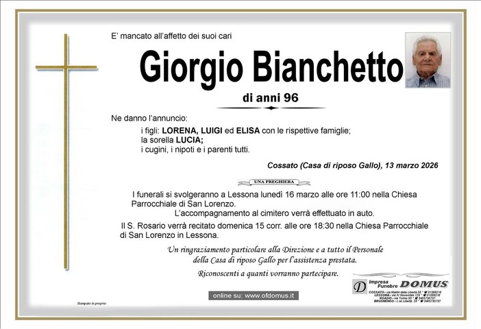 Giorgio Bianchetto