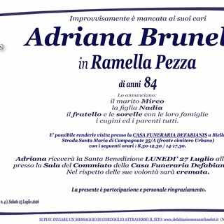 Adriana Brunello in Ramella Pezza