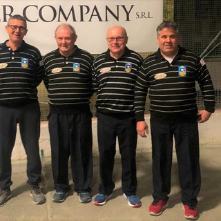 La quadretta Piatto Sport vincitrice a San Giorgio Canavese - Foto Federbocce