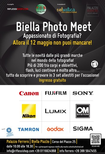 Biella Photo Meet, a Palazzo Ferrero le ultime novità dal mondo della fotografia - Foto Riflessi Shop e Fotoclub Biella