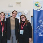 Le organizzatrici Stefania Biamonti e Clara Lega insieme al