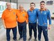 In maglia arancione i campioni Claudio Menti e Piergiorgio Rossetti - Foto Federbocce In maglia arancione i campioni Claudio Menti e Piergiorgio Rossetti - Foto Federbocce