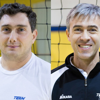 Alessio Bellagotti e Andrea Dal Ben, coach del Teamvolley