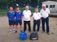 In maglia azzurra i vincitori Santo Bevilacqua-Alessandro Rasi di Valle Elvo - Foto Federbocce