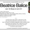 Beatrice Balice, ved. Di Biase