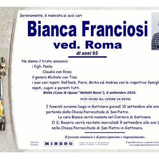Bianca Franciosi, ved. Roma