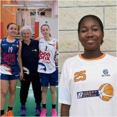Da sinistra: Penelope Apicella, l’allenatrice Lela Merlo, Elisabetta Toniolo e Caterina Gueye.