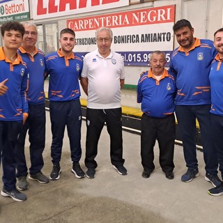 Due terne in finale. Vincono Angelo Tomas Diglaudi, Corrado Nicolas Diglaudi, Umberto Dellagaren - Foto Federbocce Due terne in finale. Vincono Angelo Tomas Diglaudi, Corrado Nicolas Diglaudi, Umberto Dellagaren - Foto Federbocce