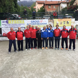 Le quattro terne semifinalisti alla Burcina - Foto Federbocce Le quattro terne semifinalisti alla Burcina - Foto Federbocce