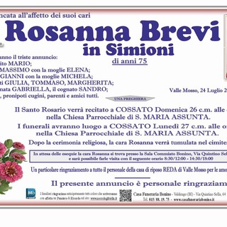 Rosanna Brevi in Simioni