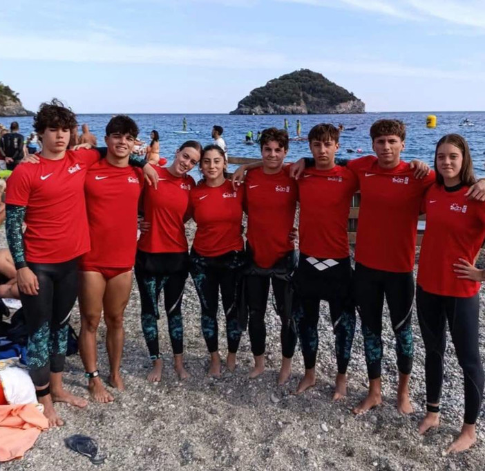 Nuoto, due Rane Rosse sul podio a Bergeggi nella tappa di Swim the Island