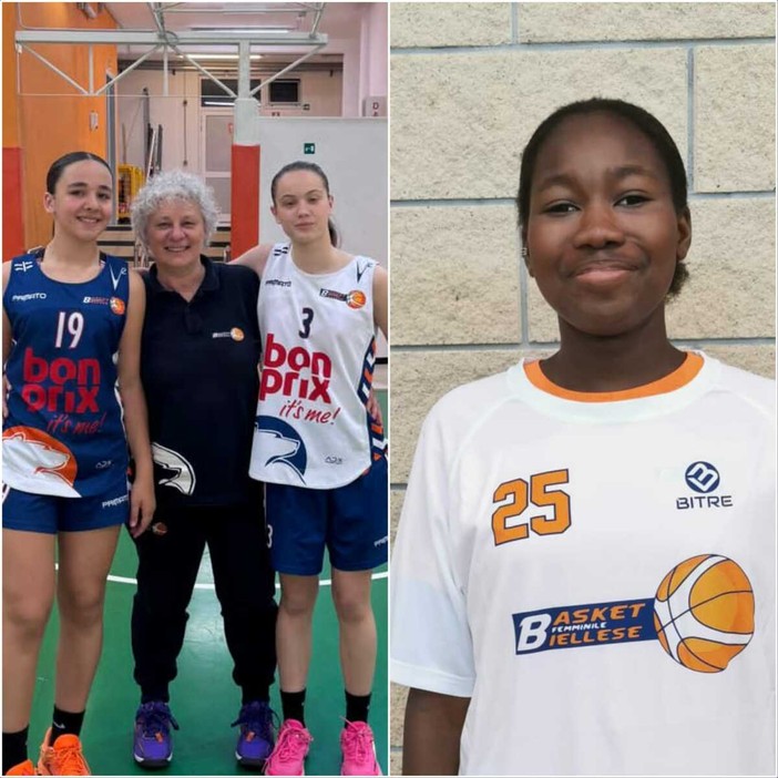 Da sinistra: Penelope Apicella, l’allenatrice Lela Merlo, Elisabetta Toniolo e Caterina Gueye.