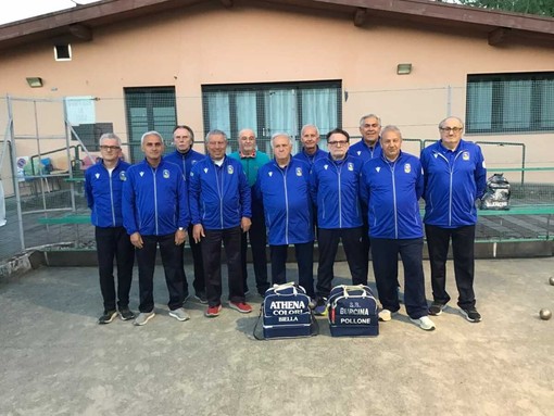Nella foto la squadra della Burcina