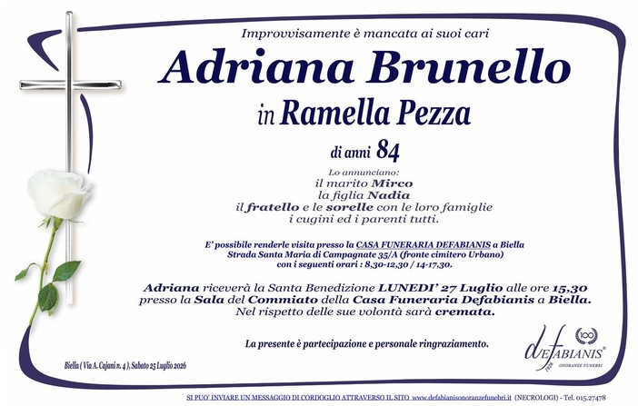 Adriana Brunello in Ramella Pezza