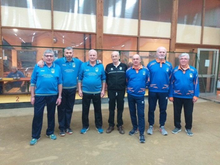 Quaroneese  e Valle Elvo, finalisti a Varallo - Foto Federbocce
