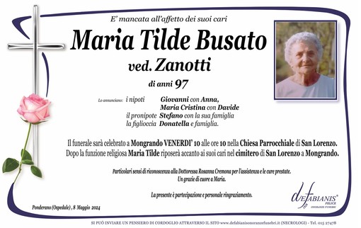 Maria Tilde Busato, ved.Zanotti