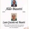 Aldo Biasetti e Laura Graziola ved. Biasetti, anniversario