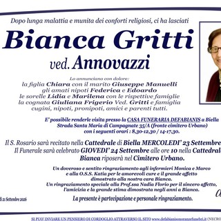 Bianca Gritti, ved. Annovazzi