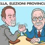 Provincia di Biella, ore di attesa per lo scrutinio: sfida aperta fra Gelone e Ramella Pralungo - Illustrazione di Giovanni Cavallo
