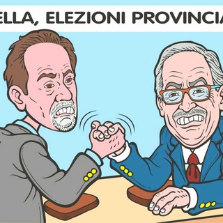 Provincia di Biella, ore di attesa per lo scrutinio: sfida aperta fra Gelone e Ramella Pralungo - Illustrazione di Giovanni Cavallo