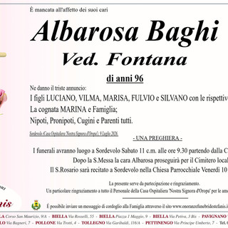Albarosa Baghi, ved. Fontana Albarosa Baghi, ved. Fontana