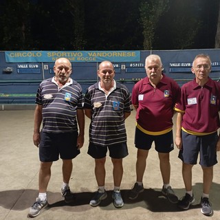 A destra in maglia granata Roberto Marinone ed Enzo Pavignano - Foto Federbocce