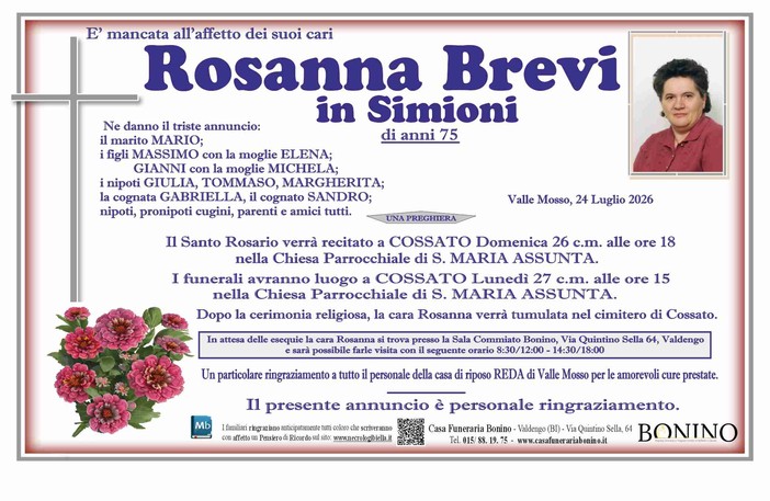 Rosanna Brevi in Simioni