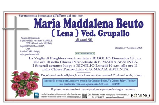 Maria Maddalena Beuto (Lena), ved, Grupallo