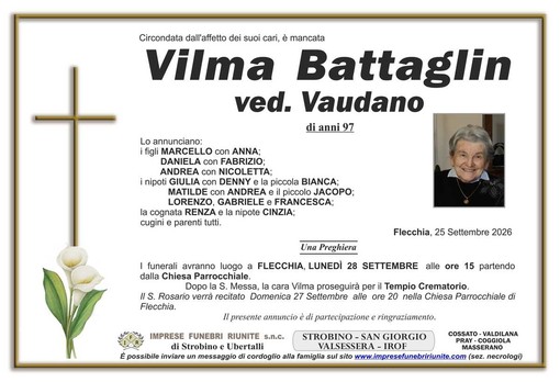 Vilma Battaglin, ved. Vaudano Vilma Battaglin, ved. Vaudano