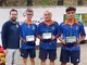 Matteo Macario,  Ettore Levis,  Santo Bevilacqua secondi a Morsasco - Foto Federbocce