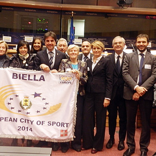 Consegnato il riconoscimento "Biella Città Europea dello Sport" Consegnato il riconoscimento "Biella Città Europea dello Sport"