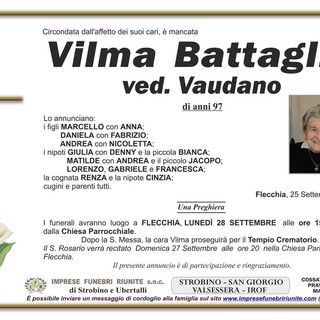 Vilma Battaglin, ved. Vaudano