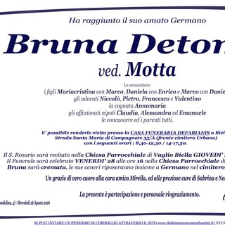 Bruna Detoma, ved. Motta