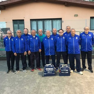 Nella foto la squadra della Burcina