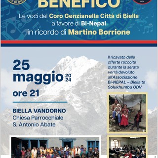 A Biella il Concerto Benefico in ricordo di Martino Borrione.