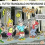Grandi scelte, grandi dissensi: il mercato infiamma Biella - Illustrazione di Giovanni Cavallo Grandi scelte, grandi dissensi: il mercato infiamma Biella - Illustrazione di Giovanni Cavallo