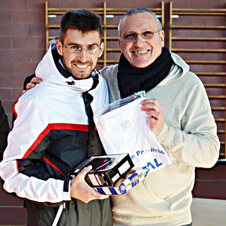 Cristian Donegà con il presidente provinciale Fidal Gino Marangoni Cristian Donegà con il presidente provinciale Fidal Gino Marangoni