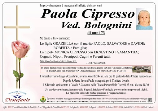 Paola Cipresso, Ved. Bolognini