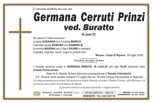 Germana Cerruti Prinzi, ved. Buratto