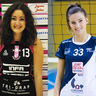 Chiara Sappino del Villaggio Lamarmora e Lucrezia Giacobone del Cacciati Teamvolley Chiara Sappino del Villaggio Lamarmora e Lucrezia Giacobone del Cacciati Teamvolley