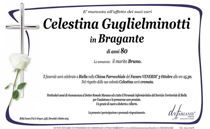Celestina Guglielminotti, in Bragante