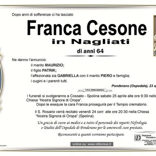 Franca Cesone in Nagliati